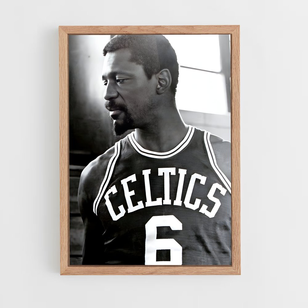 Poster Légende en Noir et Blanc – affiche Basketball (vue 4)